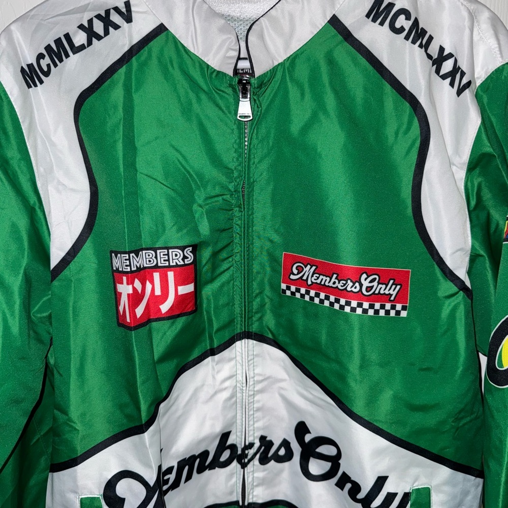 Members Only Green Racing Jacket - Picture 2 of 5